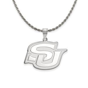 Sterling Silver Southern U. XL Pendant Necklace - 22 Inch